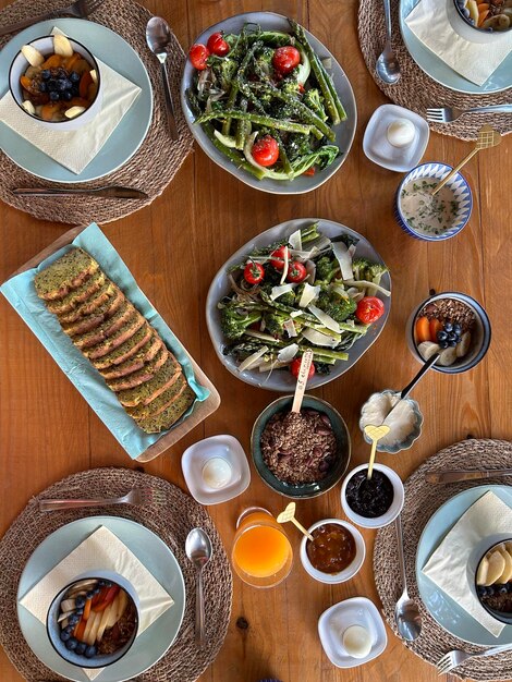 Zestaw potraw na stole